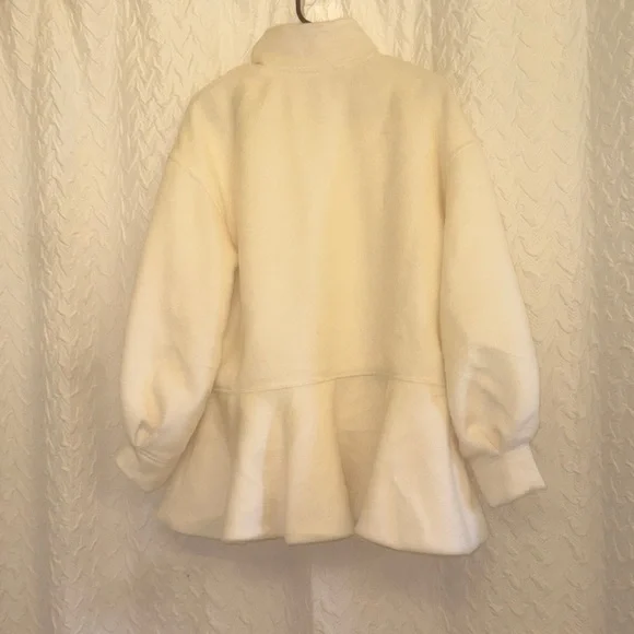 SHEIN Cream Teddy Jacket - Picture 3 of 3